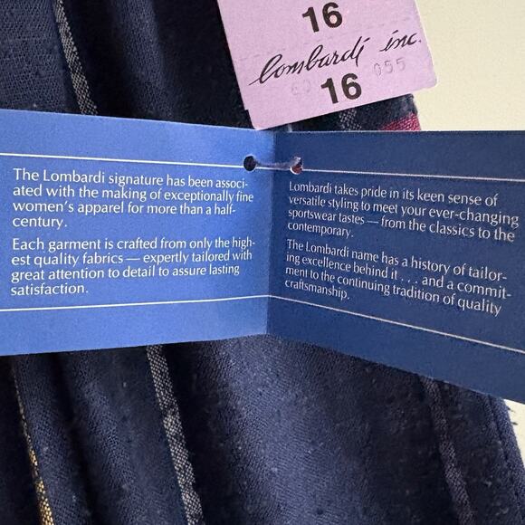 VTG Plaid Pleated Skirt Navy Blue Talbots Grunge Academia Preppy Size 16 (M/L) - Picture 8 of 10